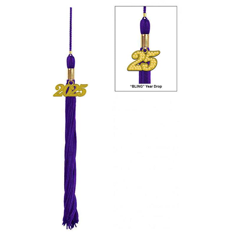 17-Color Graduation Tassel Collection with Year Charm - High Quality - Graduation Seller
