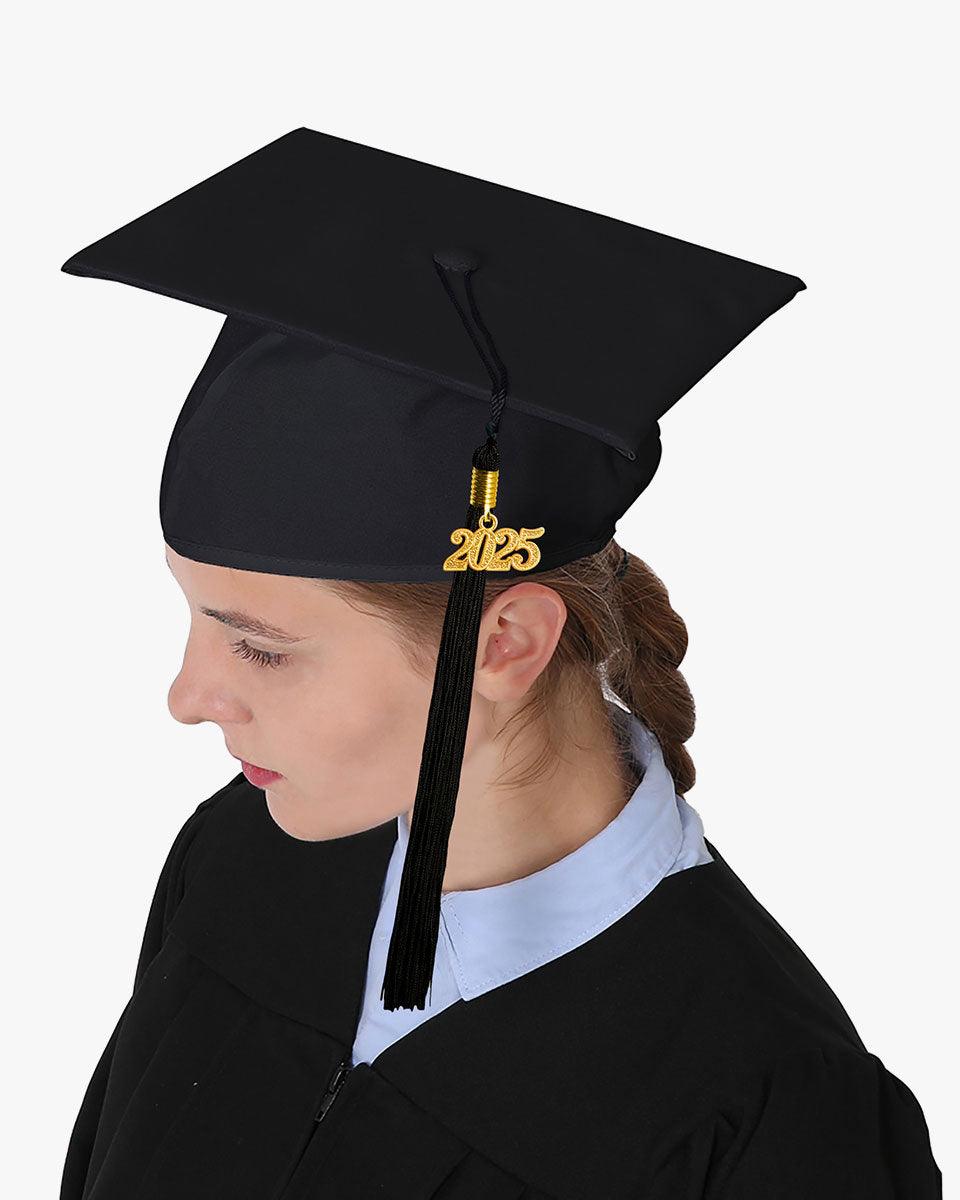 High School Matte Adult Graduation Cap with Tassel - 12 Colors Available - Graduation Seller