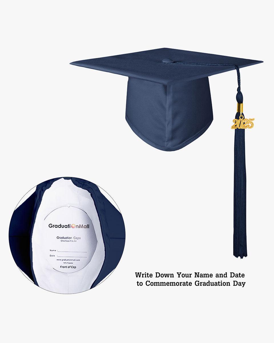 High School Matte Adult Graduation Cap with Tassel - 12 Colors Available - Graduation Seller