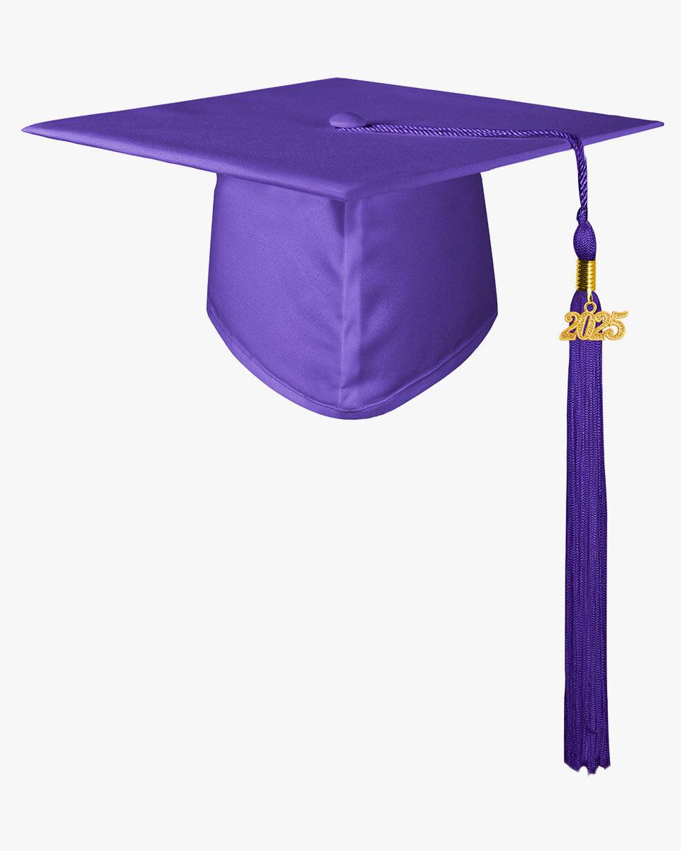 High School Matte Adult Graduation Cap with Tassel - 12 Colors Available - Graduation Seller