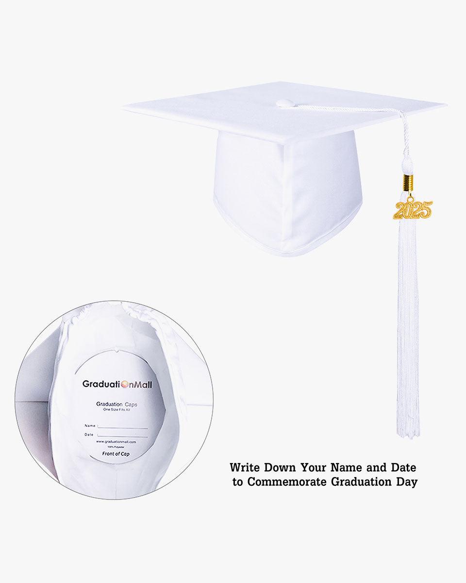High School Matte Adult Graduation Cap with Tassel - 12 Colors Available - Graduation Seller