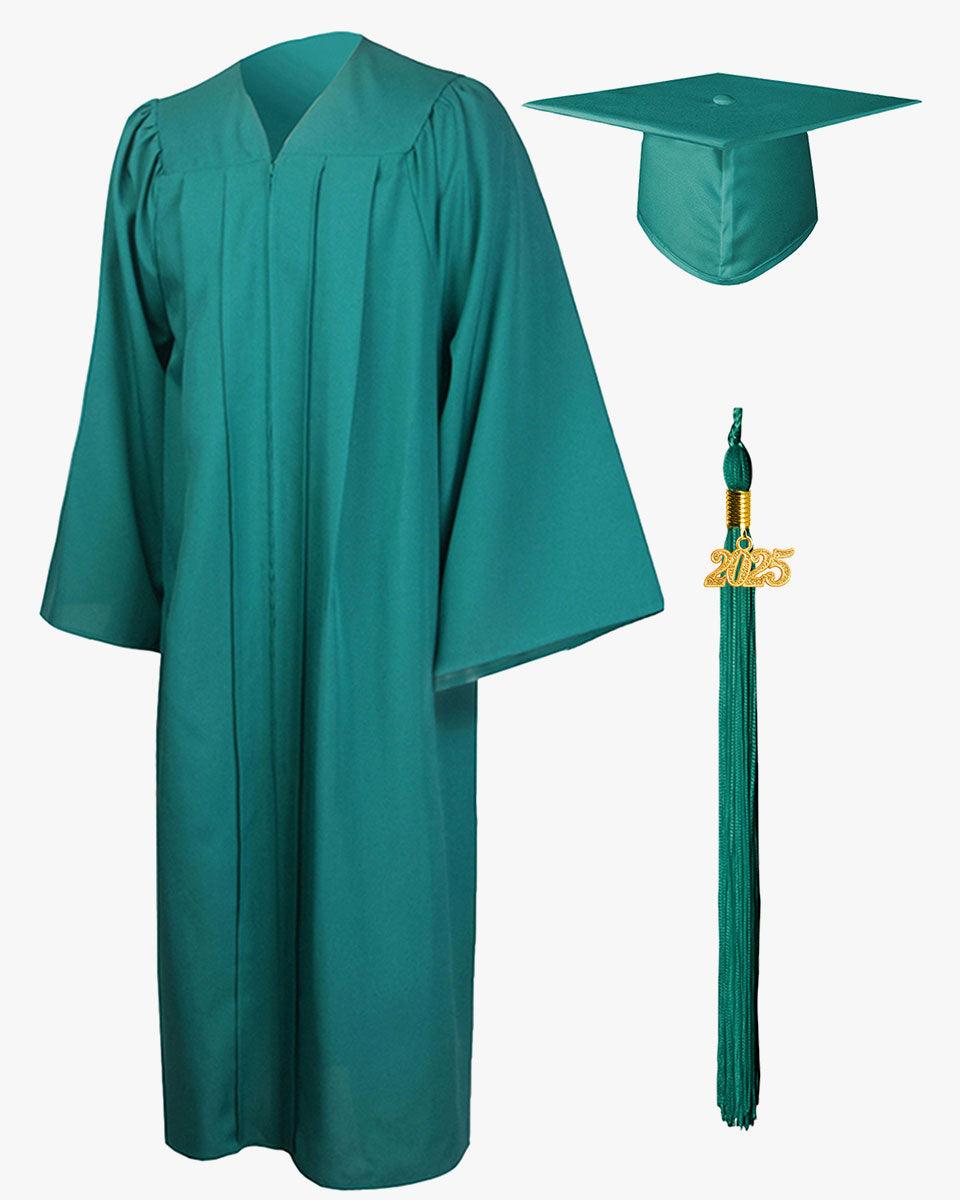 High School Premium Matte Graduation Cap, Gown, Tassel & Stole Package - Graduation Seller
