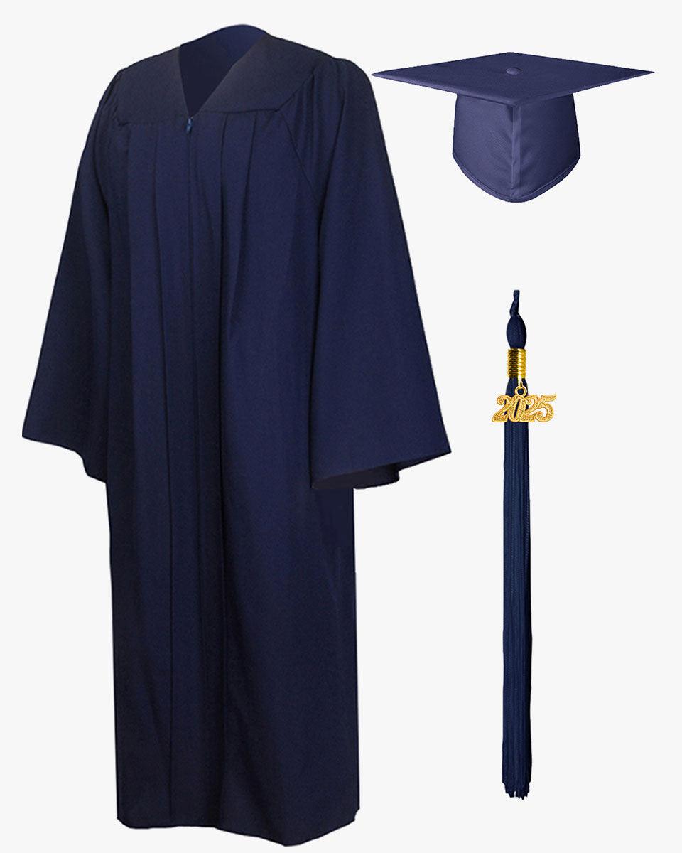 High School Premium Matte Graduation Cap, Gown, Tassel & Stole Package - Graduation Seller