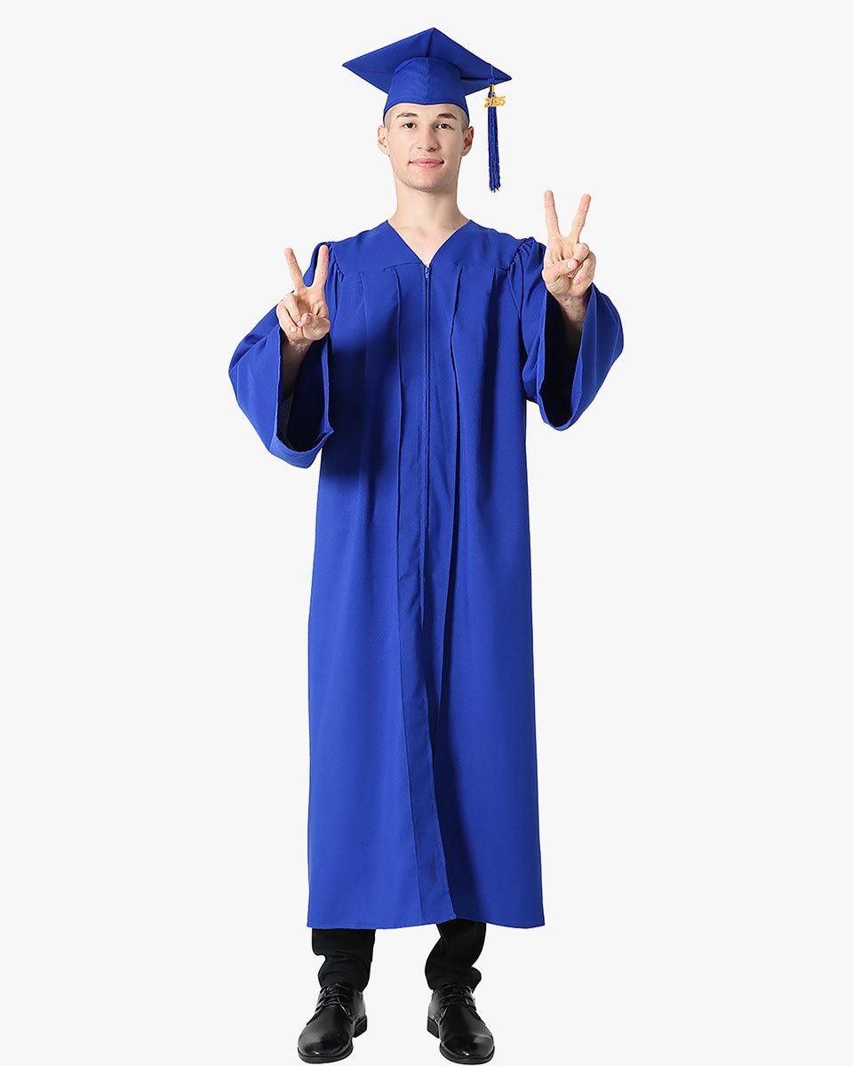 High School Premium Matte Graduation Cap, Gown, Tassel & Stole Package - Graduation Seller