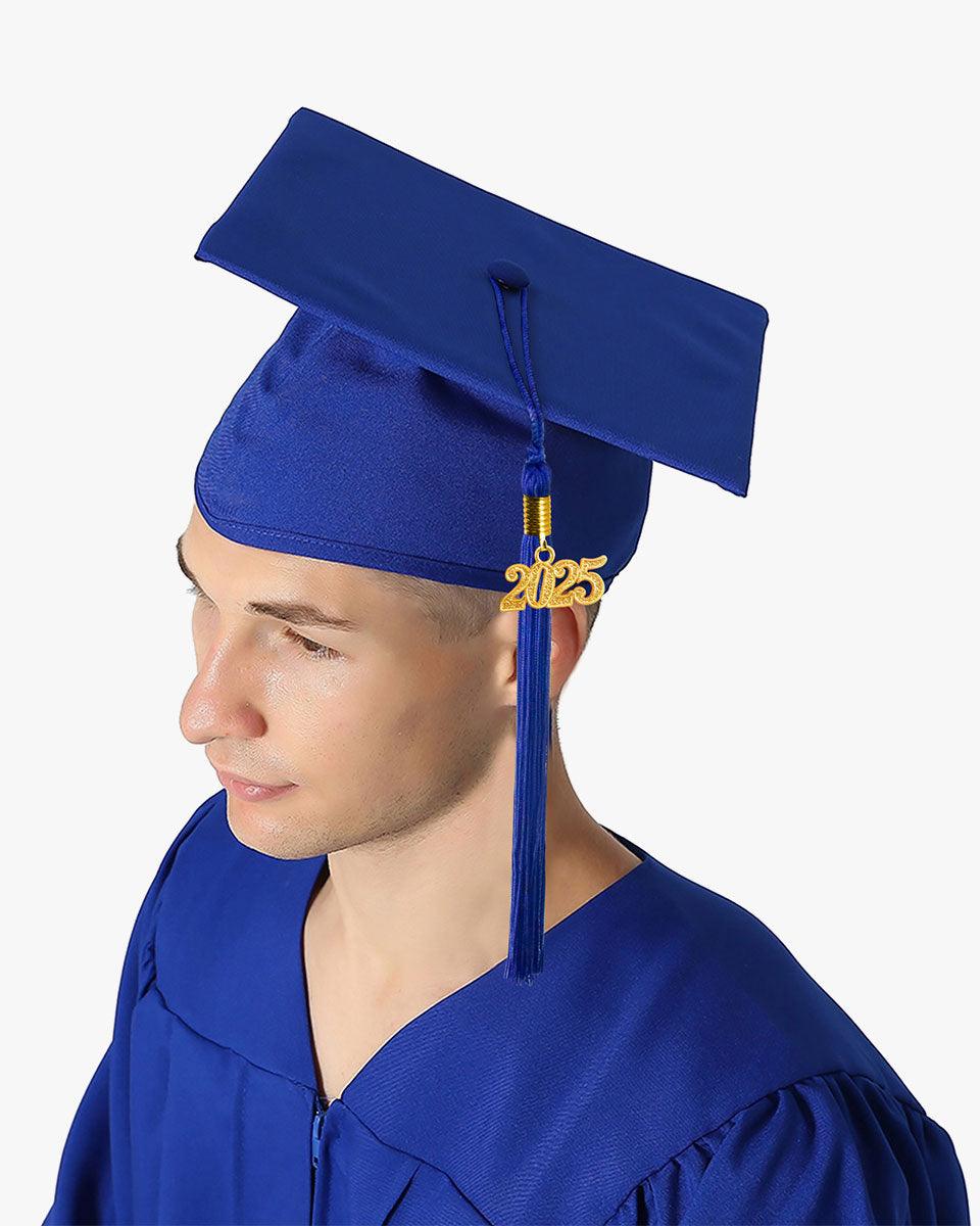 High School Premium Matte Graduation Cap, Gown, Stole & Imprinted Diploma Cover Package - Graduation Seller