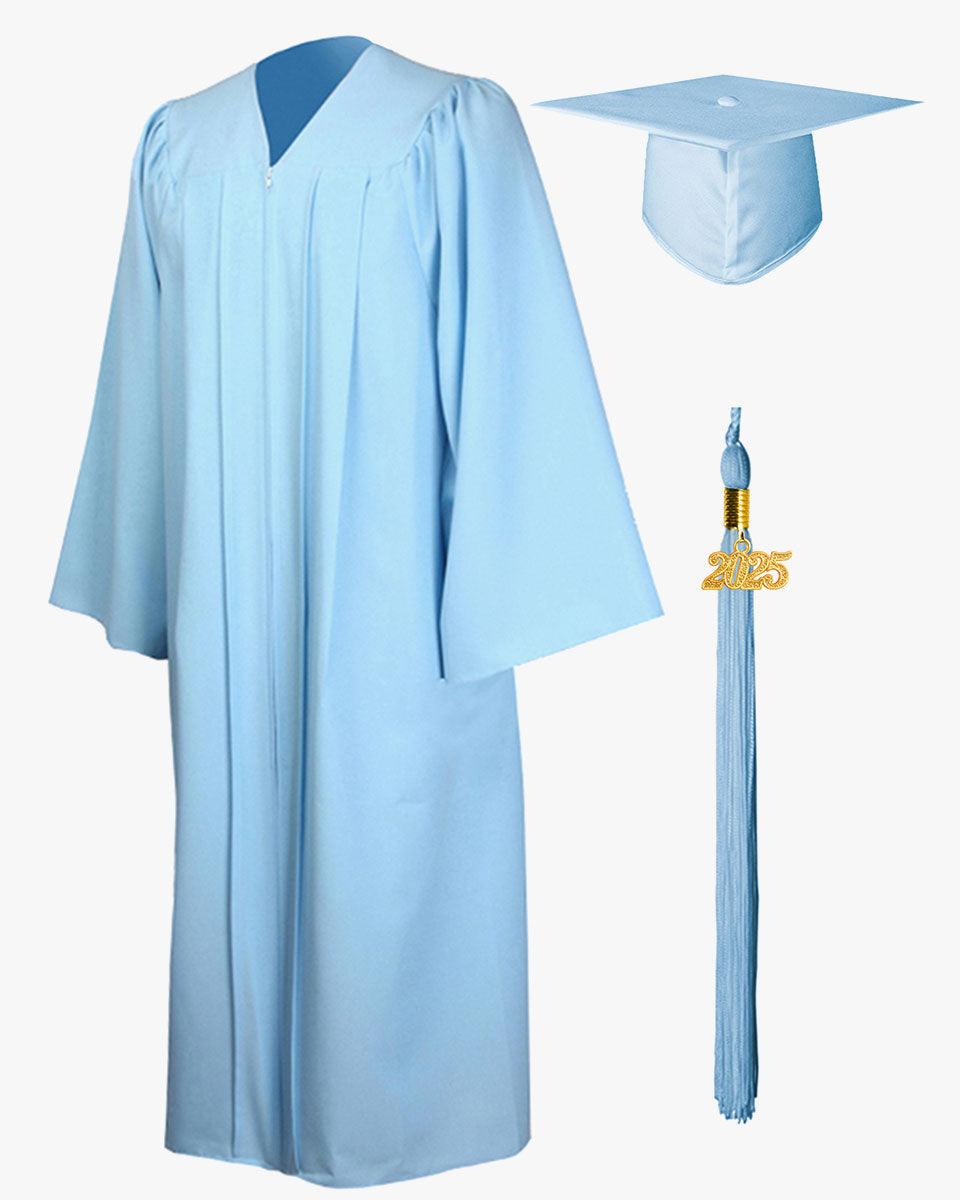 High School Premium Matte Graduation Cap, Gown, Tassel & Stole Package - Graduation Seller
