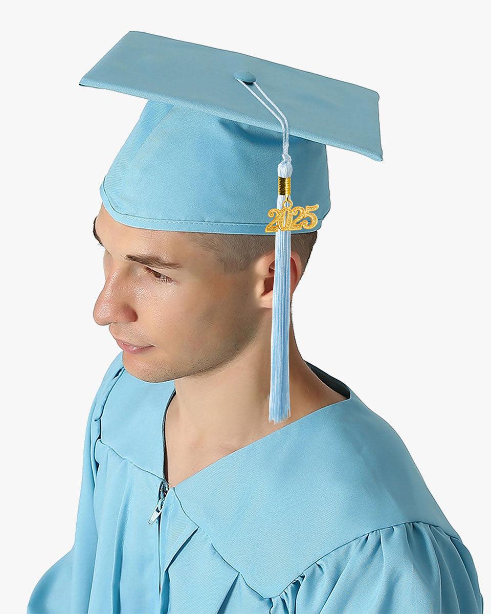 High School Premium Matte Graduation Cap, Gown, Tassel & Imprinted Diploma Cover Package - Graduation Seller