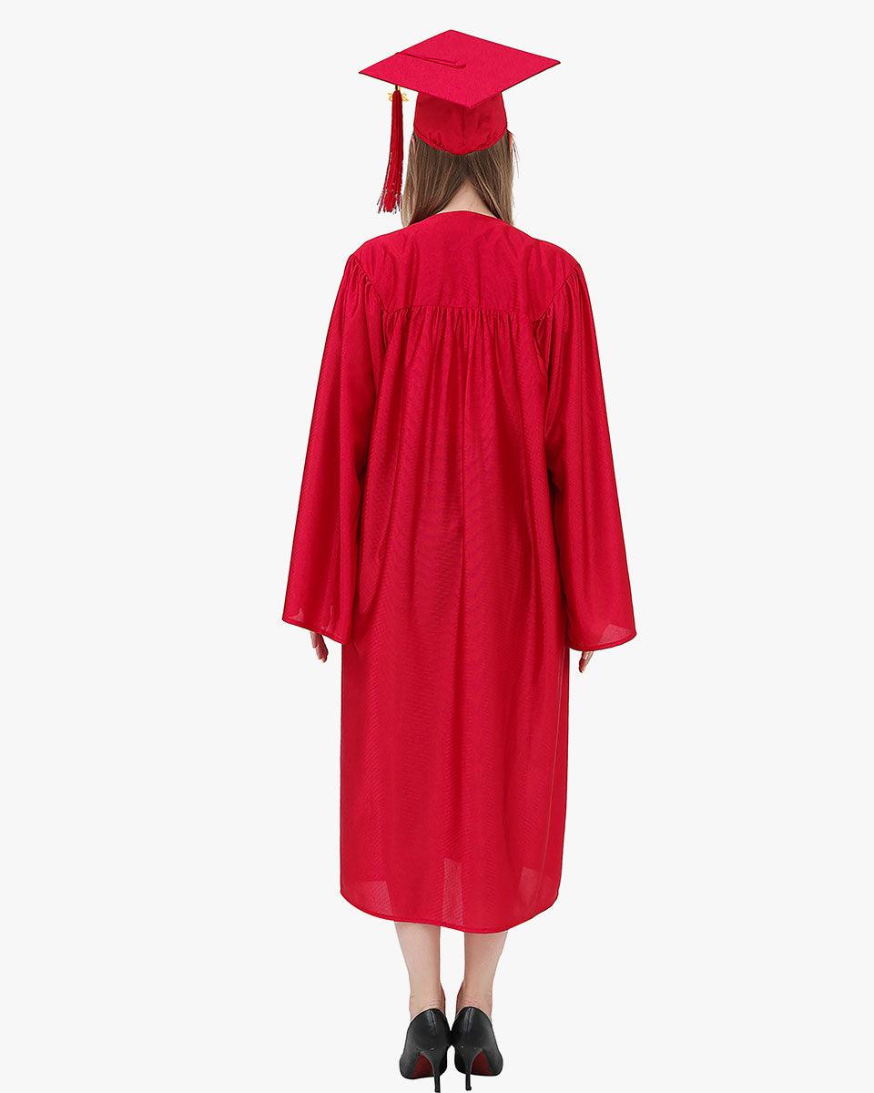 High School Economy Shiny Graduation Cap,Gown & Tassel Package - 13 Colors Available - Graduation Seller