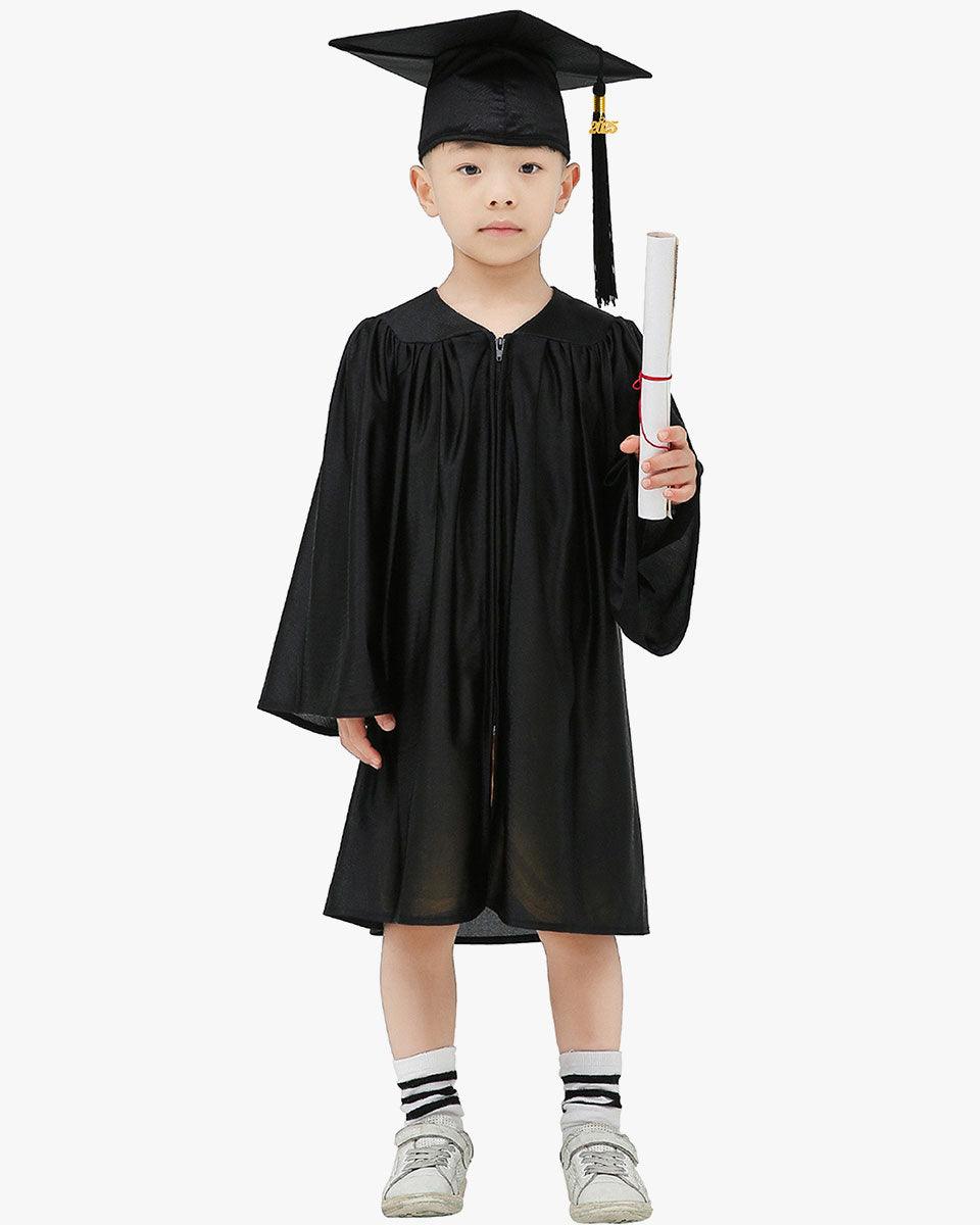 Shiny Kindergarten Graduation Cap, Gown, Stole, Diploma & Key Chain Package - Graduation Seller