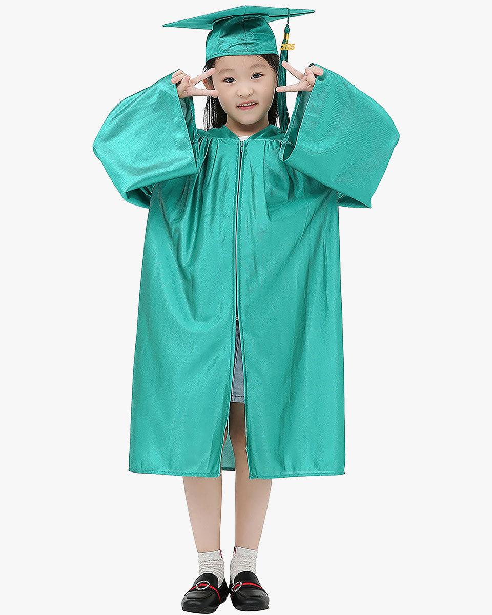 Shiny Kindergarten Graduation Cap, Gown, Stole, Diploma & Key Chain Package - Graduation Seller