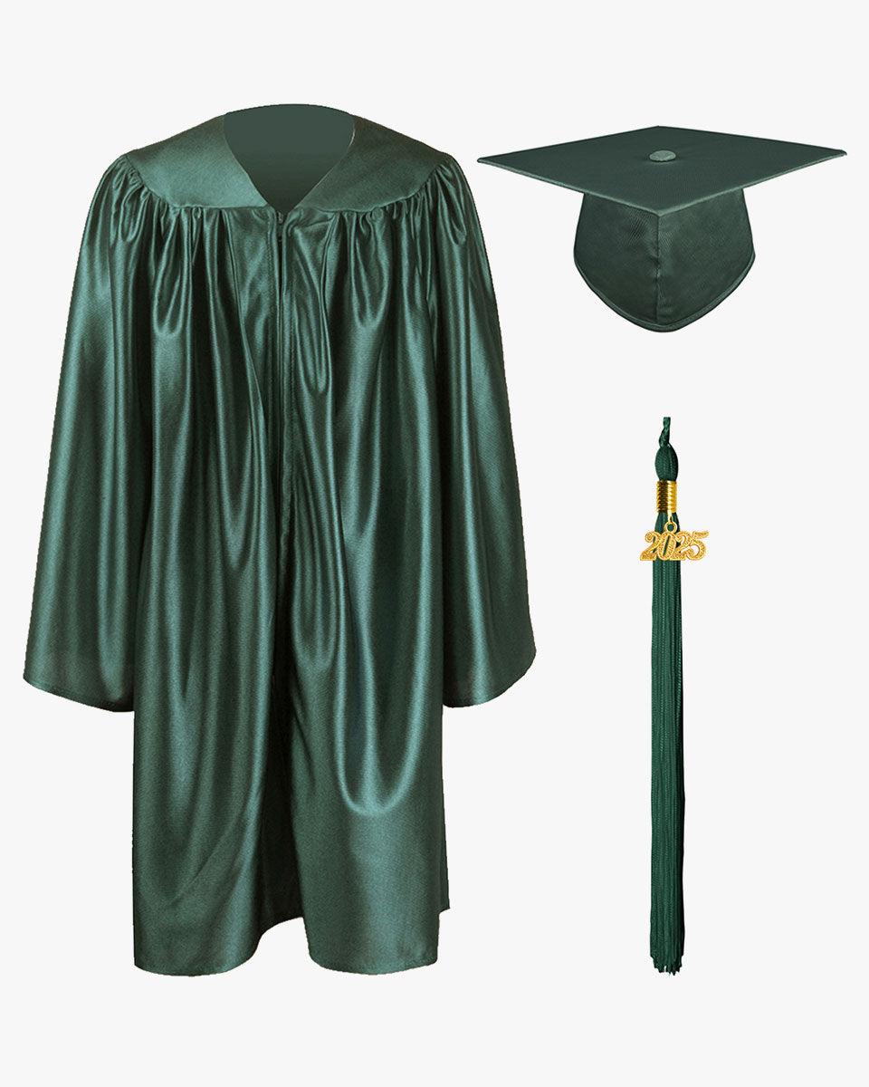 Shiny Kindergarten Graduation Cap, Gown, Stole, Diploma & Key Chain Package - Graduation Seller