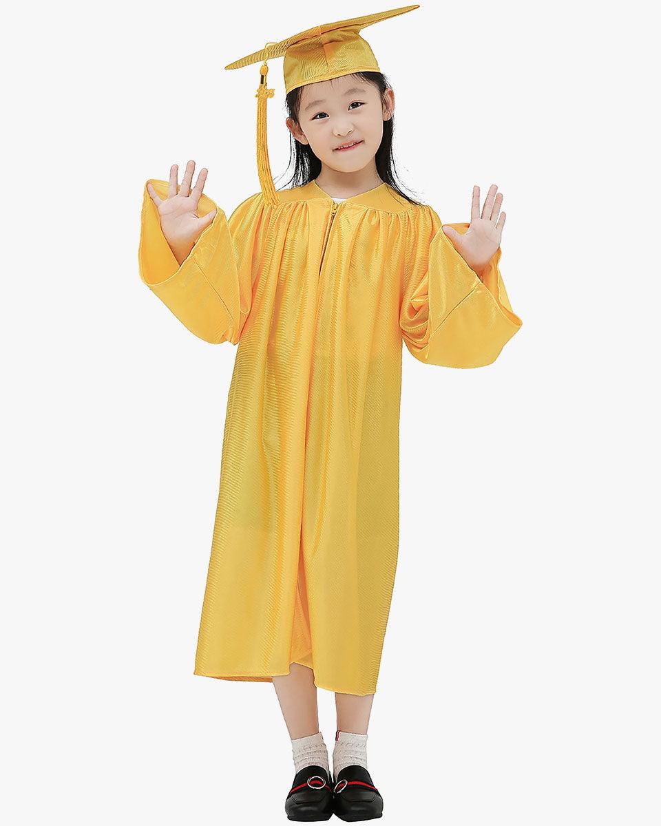 Shiny Kindergarten Graduation Cap, Gown, Stole, Diploma & Key Chain Package - Graduation Seller