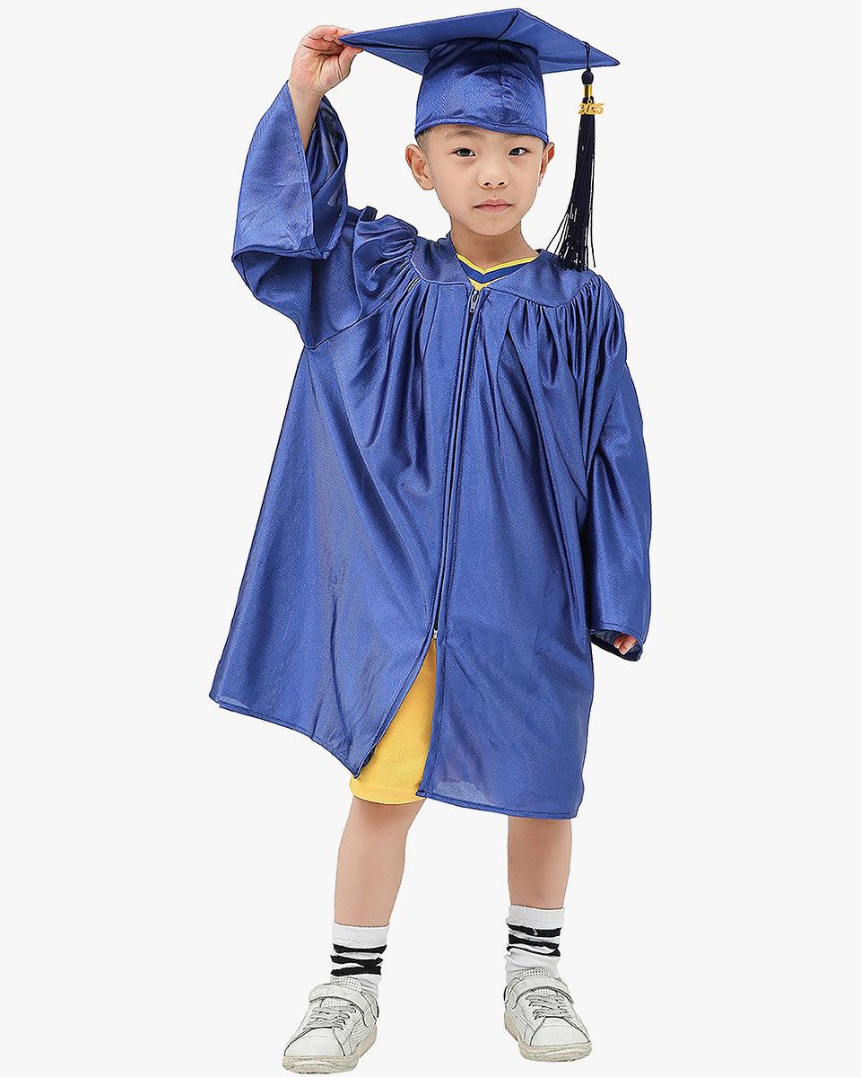 Shiny Kindergarten Graduation Cap, Gown, Stole, Diploma & Key Chain Package - Graduation Seller