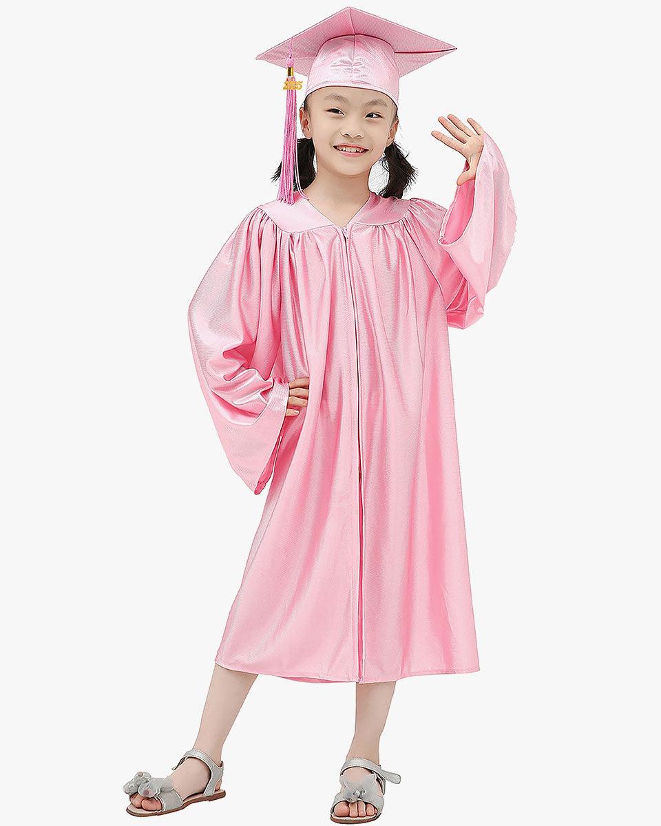Shiny Kindergarten Graduation Cap, Gown, Stole, Diploma & Key Chain Package - Graduation Seller