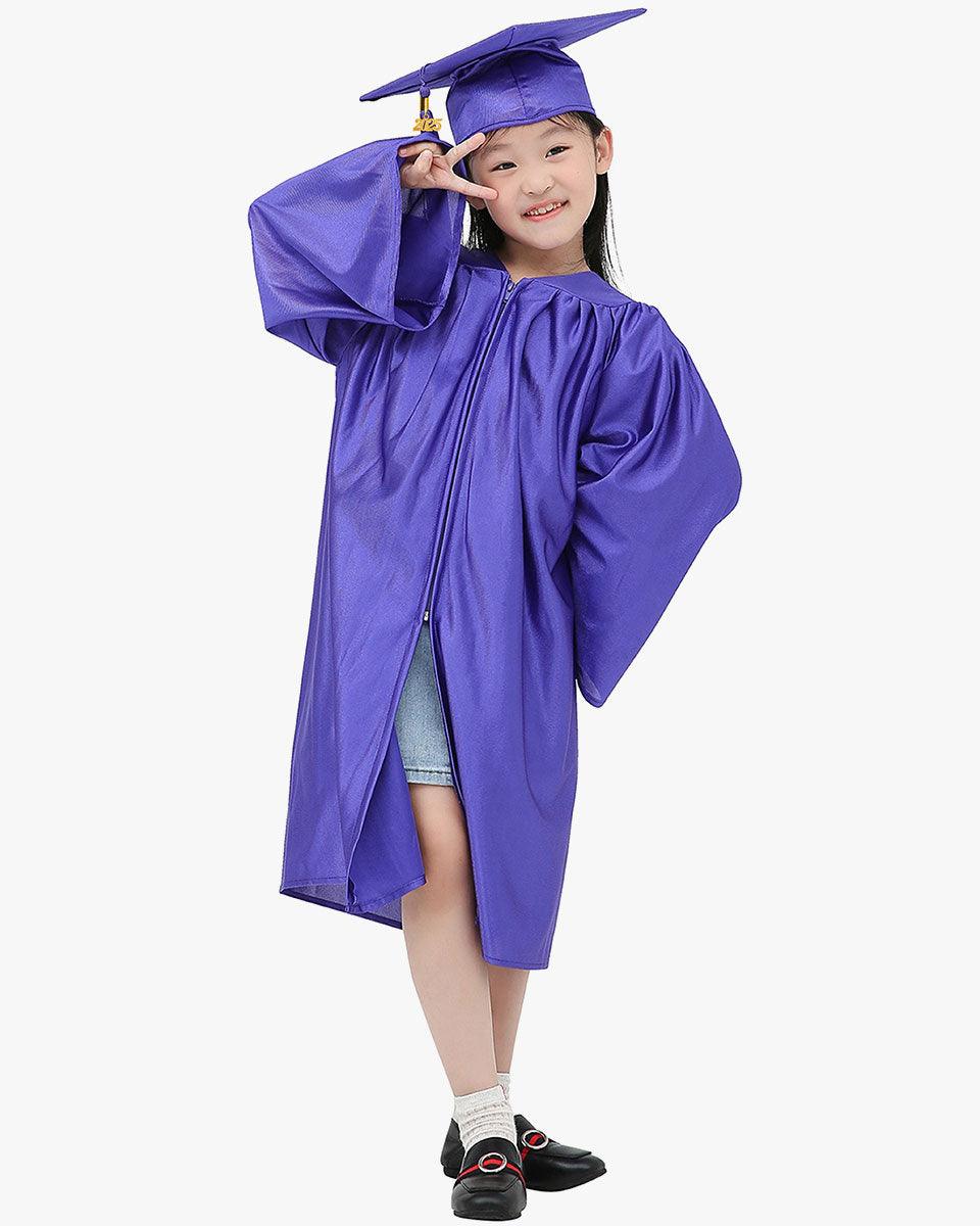 Shiny Kindergarten Graduation Cap, Gown, Stole, Diploma & Key Chain Package - Graduation Seller