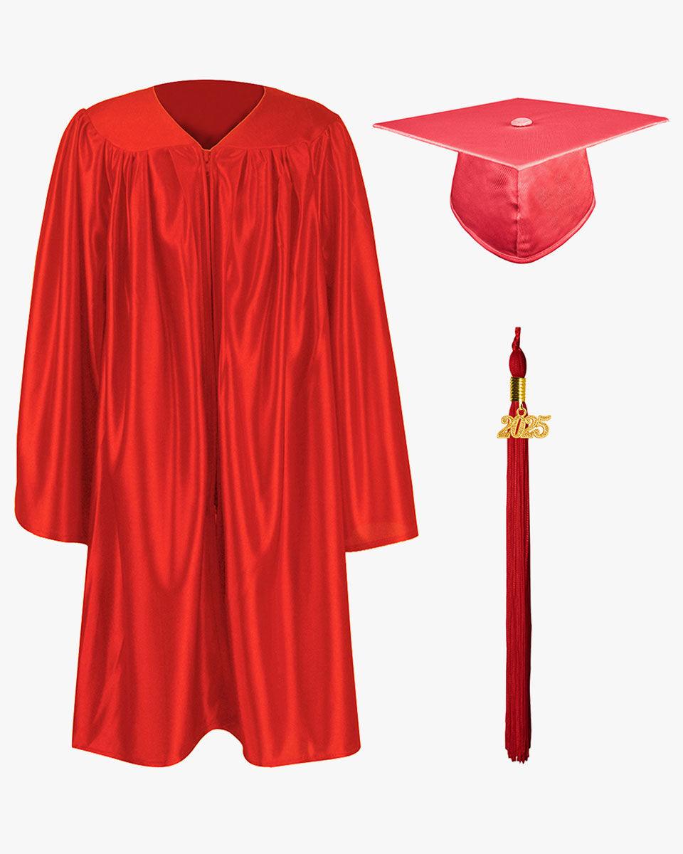 Shiny Kindergarten Graduation Cap, Gown, Stole, Diploma & Key Chain Package - Graduation Seller