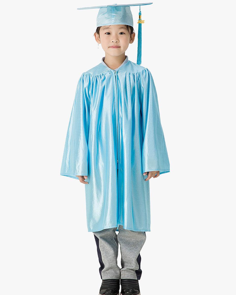 Shiny Kindergarten Graduation Cap, Gown, Stole, Diploma & Key Chain Package - Graduation Seller