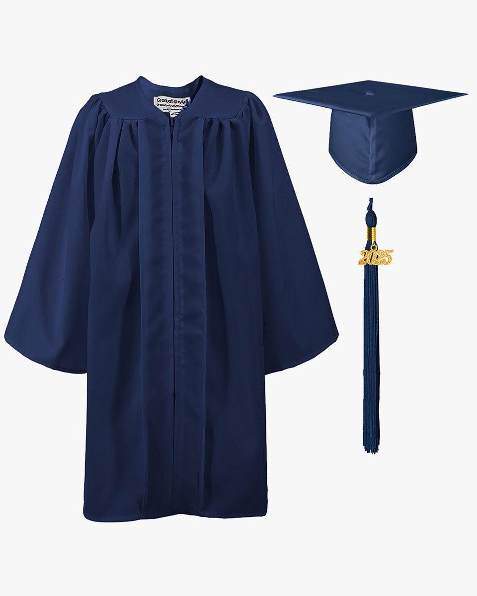 Matte Kindergarten Graduation Cap, Gown, Stole & Diploma Package - Graduation Seller