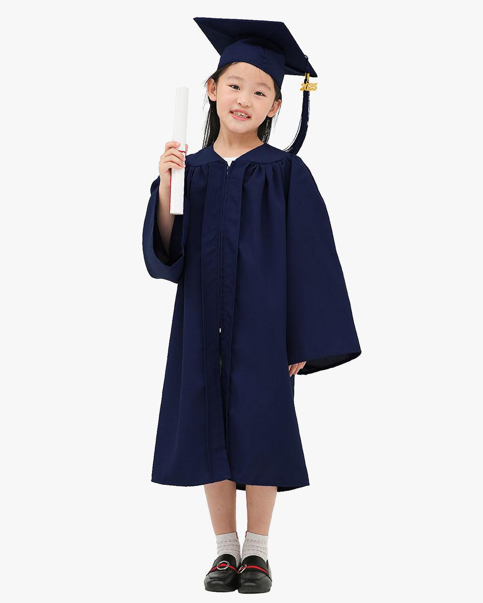 Matte Kindergarten Graduation Cap, Gown, Stole & Diploma Package - Graduation Seller