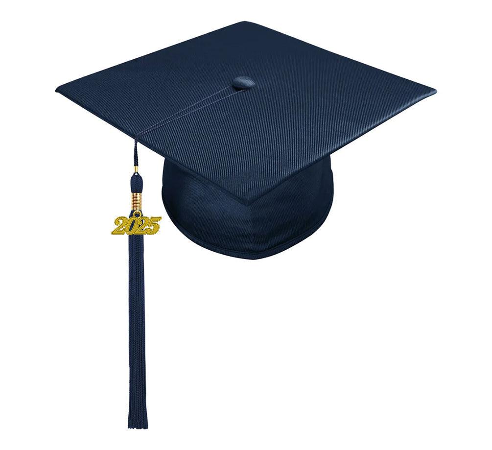 Shiny Navy Blue Bachelors Cap & Gown - Graduation Seller