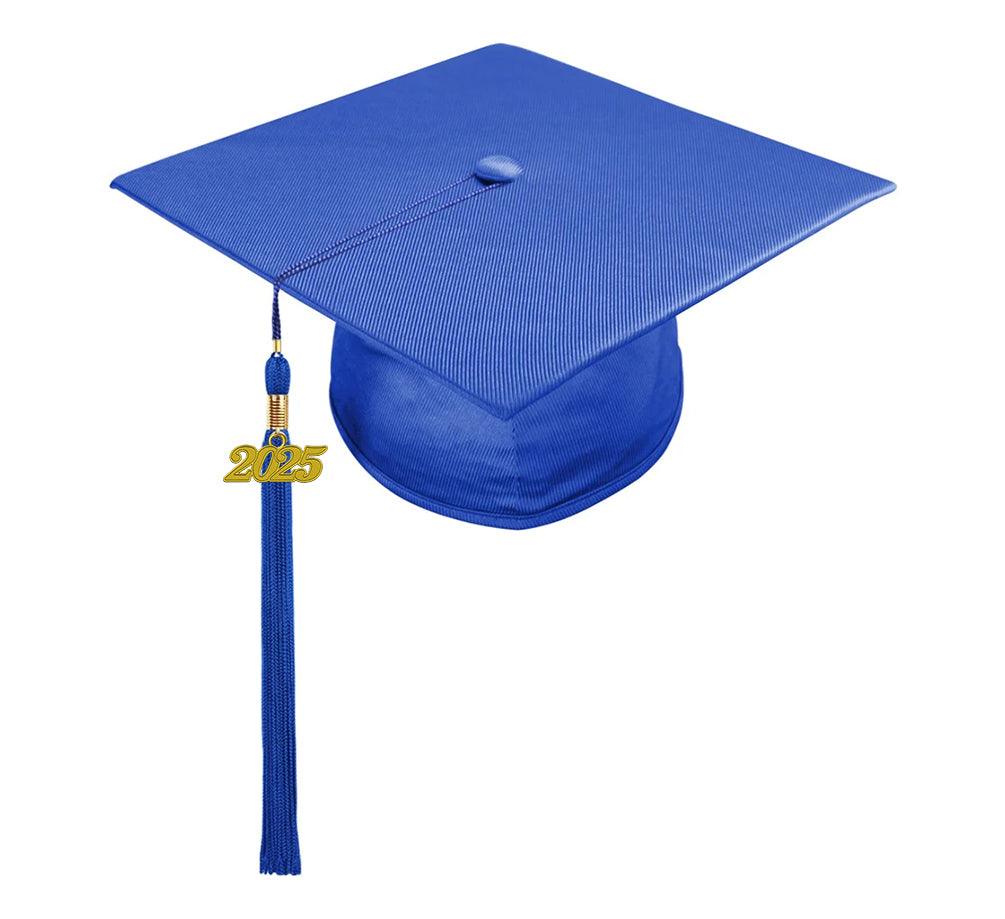 Shiny Royal Blue Bachelors Academic Cap & Gown - Graduation Seller