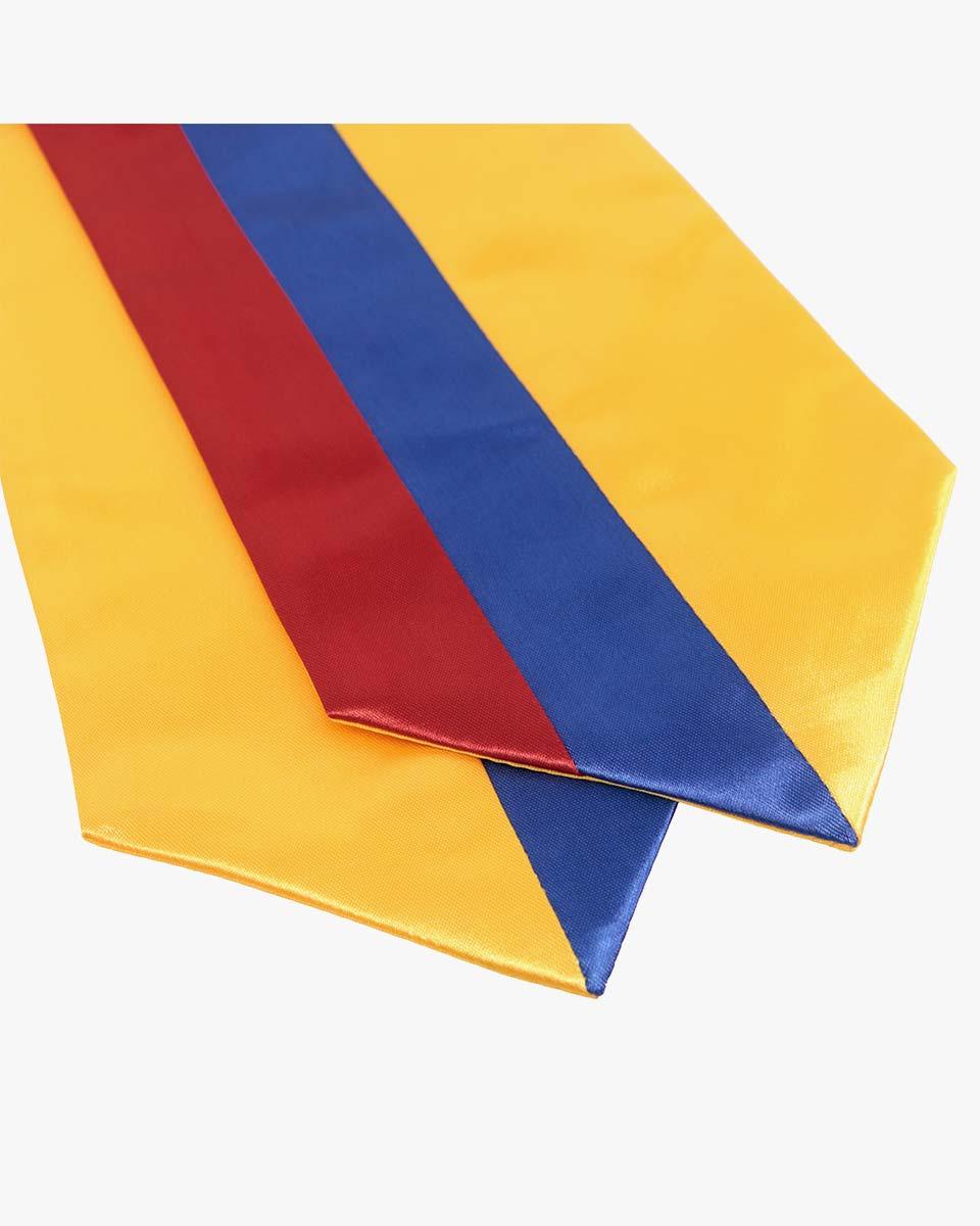 17 Country Flag Graduation Stoles Embroidery Sashes for Study Aboard International Students - Graduation Seller