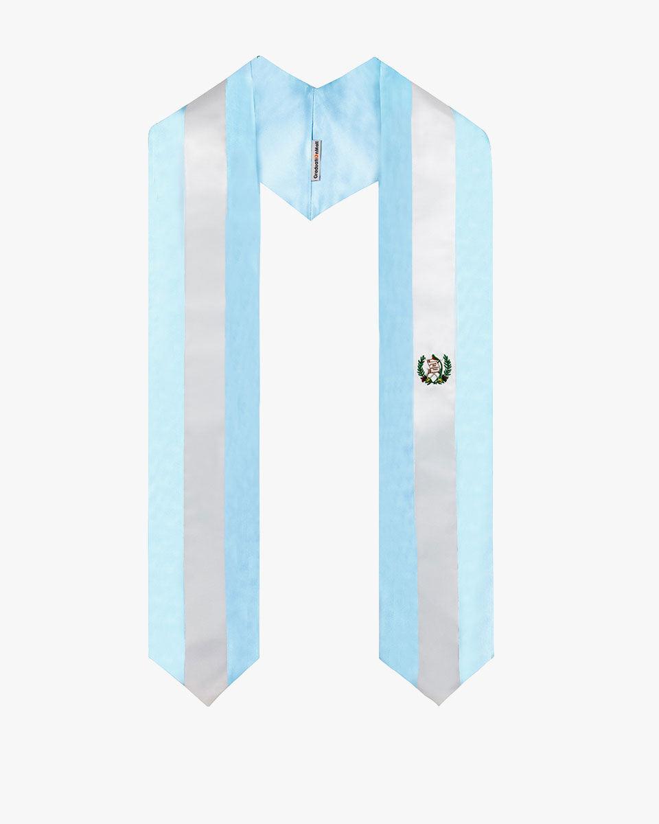 17 Country Flag Graduation Stoles Embroidery Sashes for Study Aboard International Students - Graduation Seller