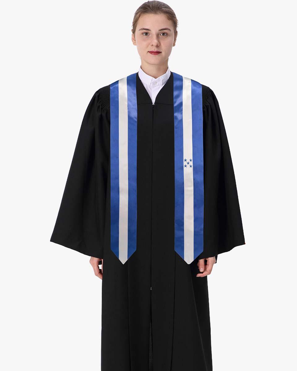 17 Country Flag Graduation Stoles Embroidery Sashes for Study Aboard International Students - Graduation Seller