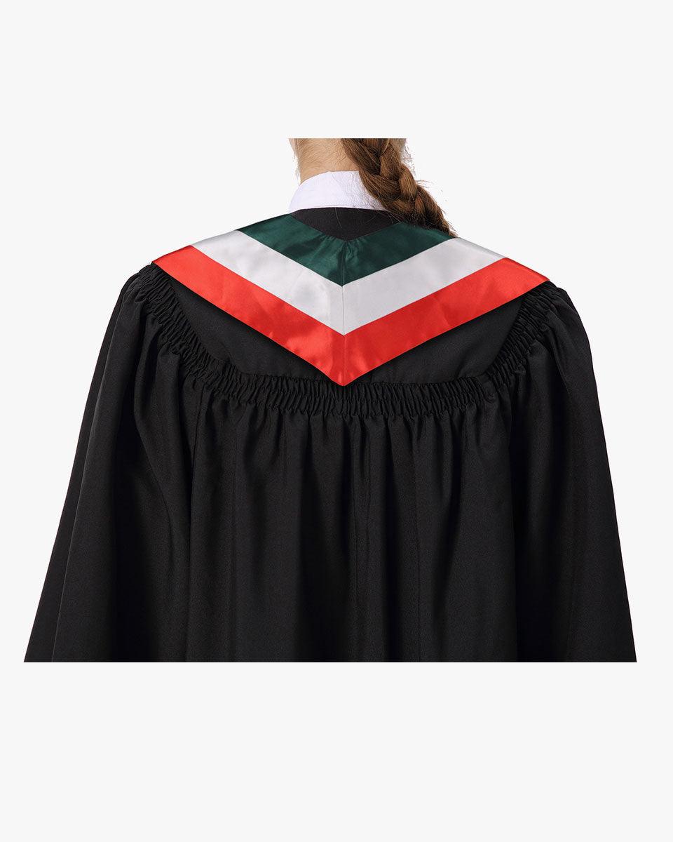 17 Country Flag Graduation Stoles Embroidery Sashes for Study Aboard International Students - Graduation Seller