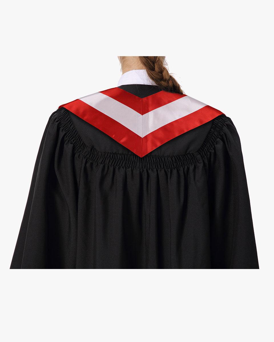 17 Country Flag Graduation Stoles Embroidery Sashes for Study Aboard International Students - Graduation Seller
