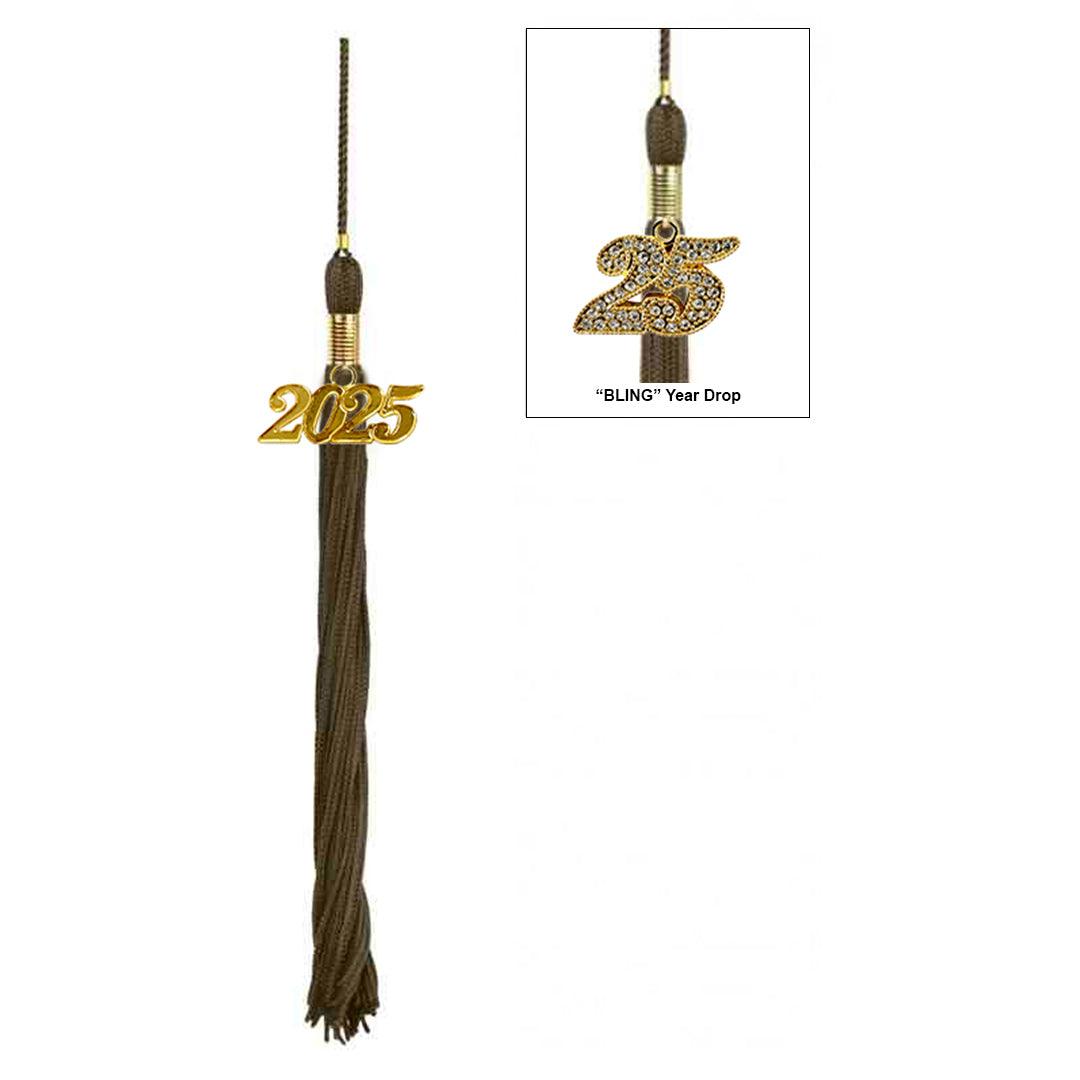 Shiny Brown Elementary Cap & Tassel - Graduation Seller