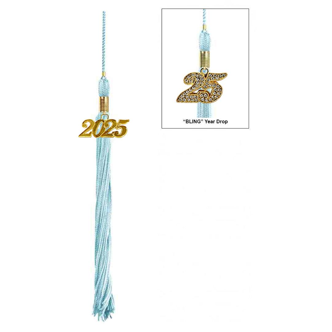 Shiny Light Blue Bachelors Cap & Gown - Graduation Seller