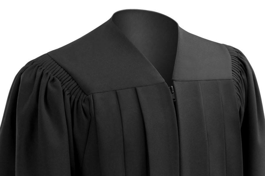 Deluxe Black High School Gown - Graduation Seller