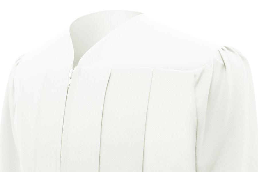 Matte White Elementary Gown - Graduation Seller
