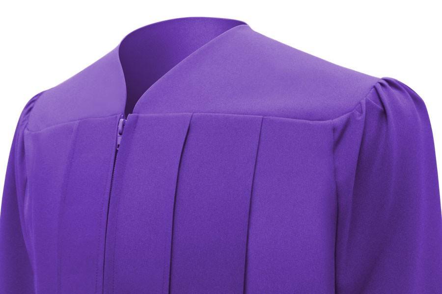 Matte Purple Junior High/Middle School Gown - Graduation Seller