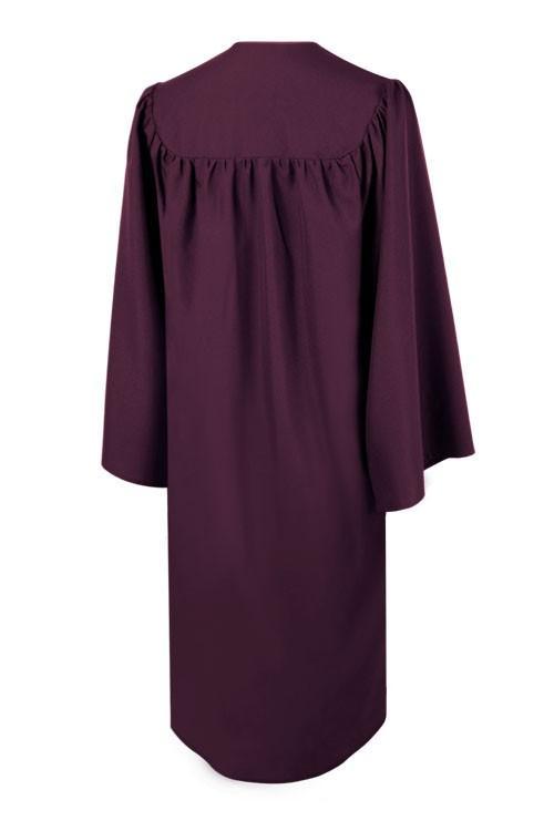 Matte Maroon Junior High/Middle School Gown - Graduation Seller