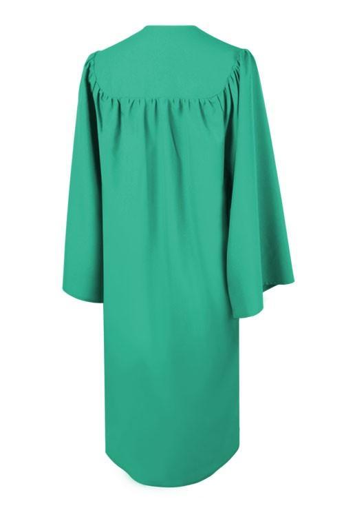 Matte Emerald Green Junior High/Middle School Gown - Graduation Seller