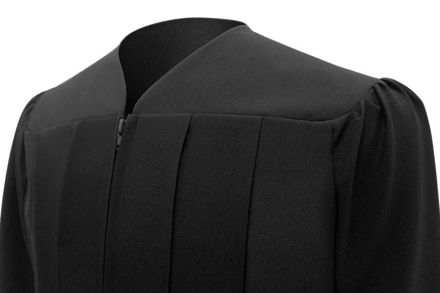 Matte Black High School Gown - Graduation Seller