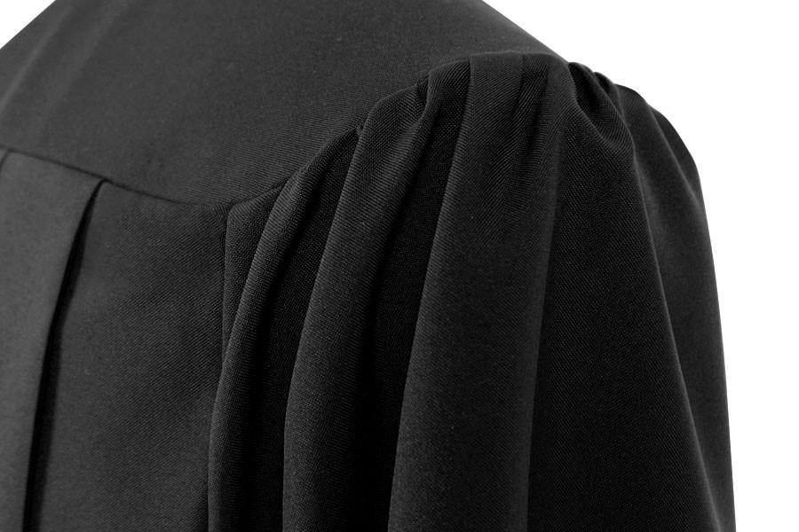 Matte Black High School Gown - Graduation Seller