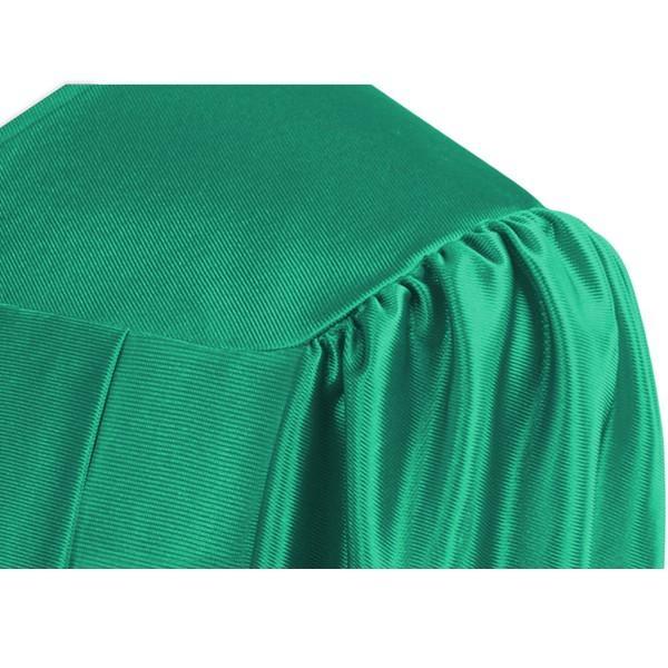 Shiny Emerald Green Elementary Gown - Graduation Seller