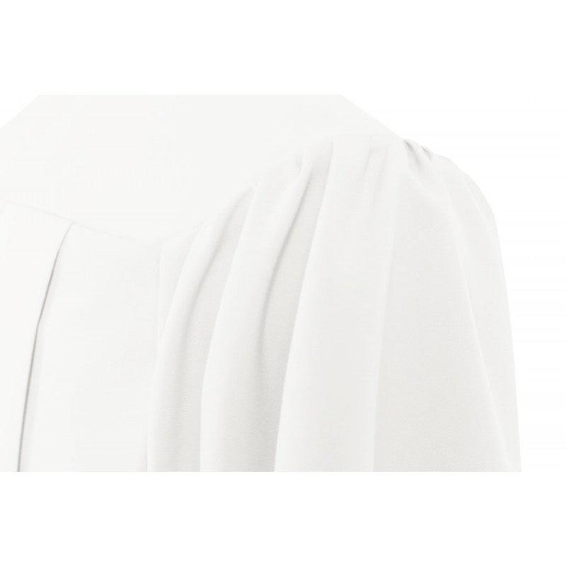 Matte White Junior High/Middle School Cap & Gown - Graduation Seller