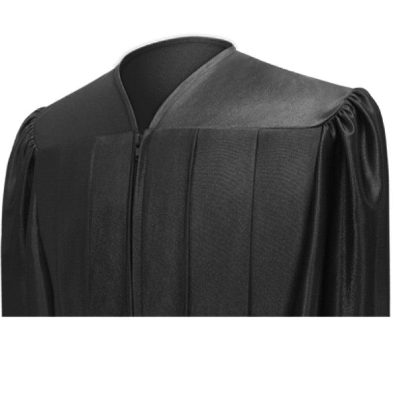 Shiny Black Junior High/Middle School Cap & Gown - Graduation Seller