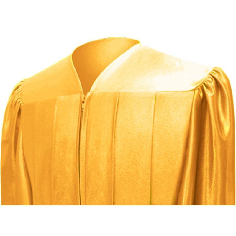 Shiny Antique Gold Elementary Gown - Graduation Seller