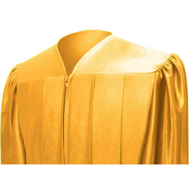 Shiny Antique Gold Junior High/Middle School Cap & Gown - Graduation Seller