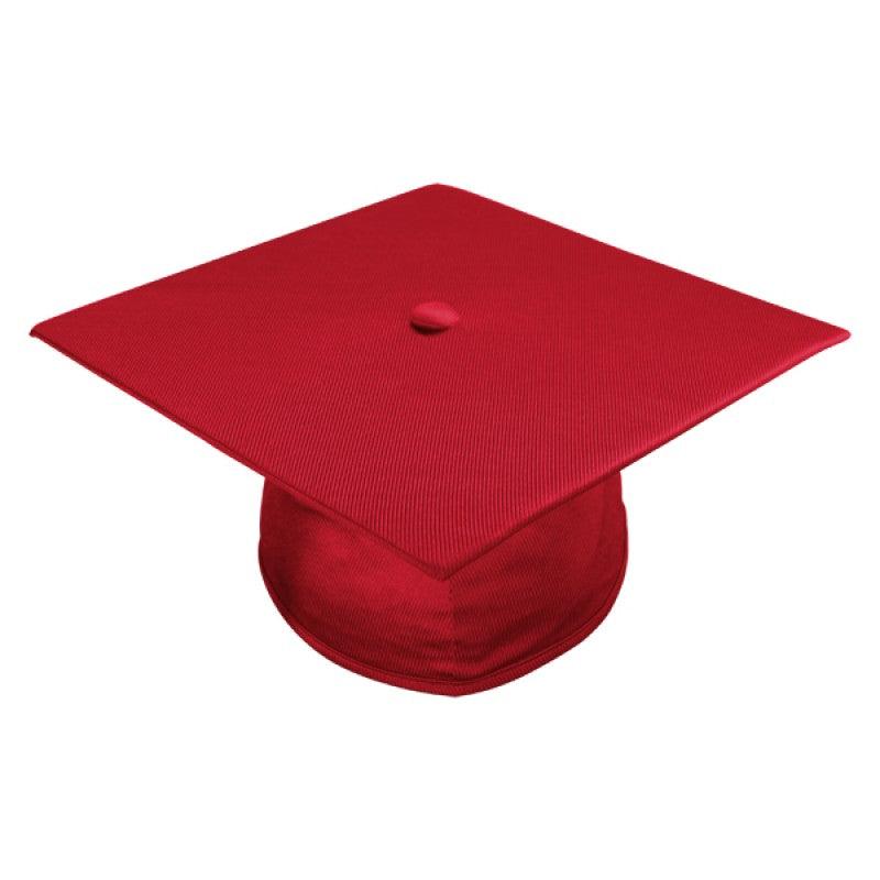 Shiny Red Bachelors Cap & Gown - Graduation Seller
