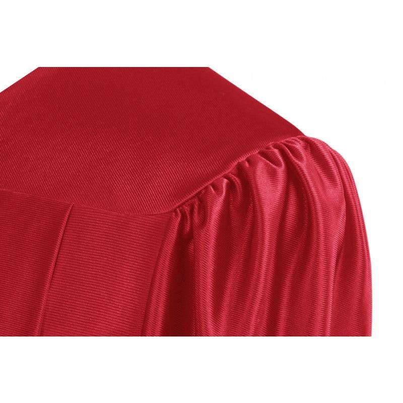 Shiny Red Bachelors Cap & Gown - Graduation Seller