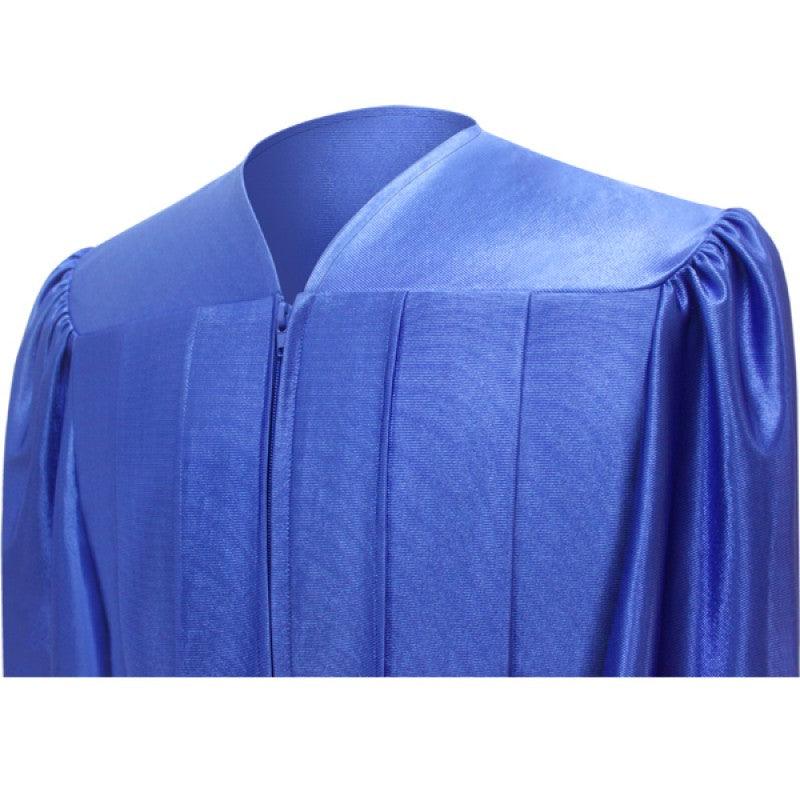 Shiny Royal Blue Bachelors Academic Cap & Gown - Graduation Seller