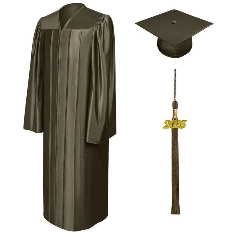 12 Colors Shiny Elementary Graduation Cap and Gown - Graduation Seller