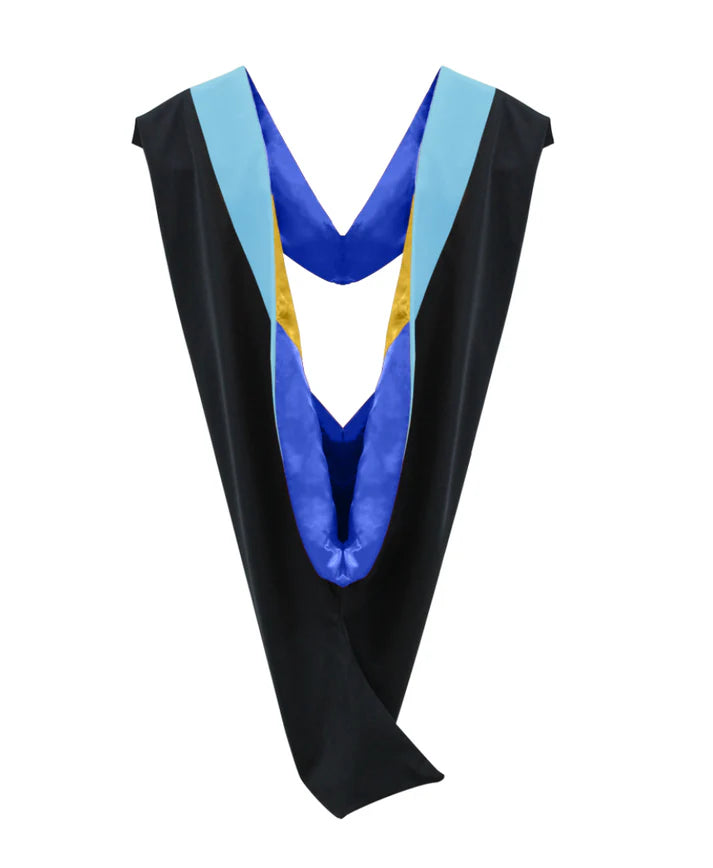 26 Deluxe Bachelors/Masters Graduation Hood – Velvet & Satin Finish