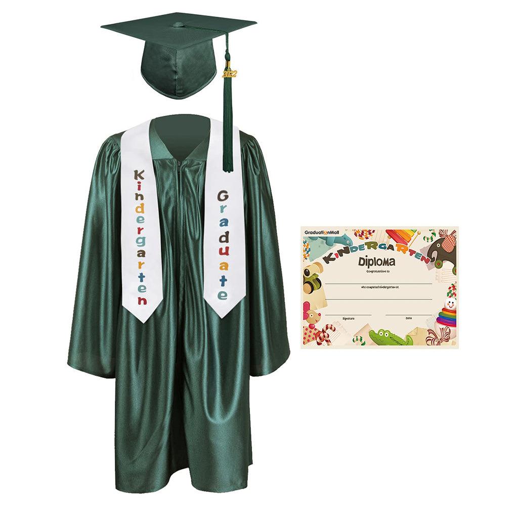2025 Children's Graduation Uniform Set with Shawl & Award - Graduation Seller